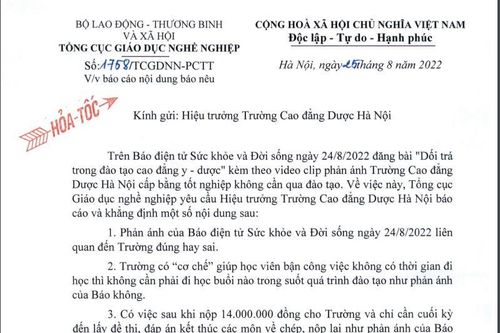 Yêu cầu ba trường y dược làm rõ thông tin cấp bằng không qua đào tạo