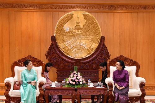 Thắt chặt hơn nữa tình đoàn kết, gắn bó giữa cán bộ nữ hai Bộ Ngoại giao Việt-Lào