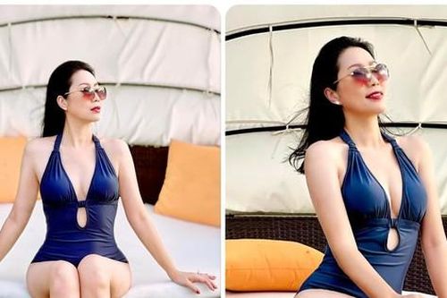 Á hậu Trịnh Kim Chi diện áo tắm khoe body nuột nà ở tuổi 51