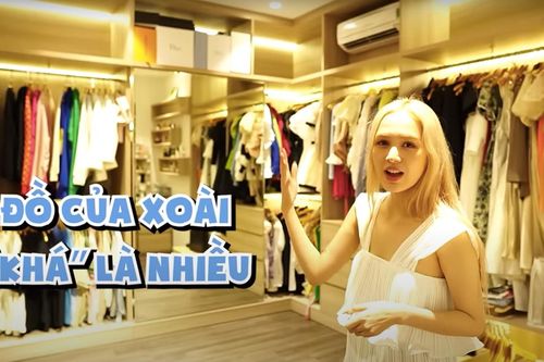 Cận cảnh căn phòng quần áo xa hoa không kém Ngọc Trinh của vợ streamer giàu nhất Việt Nam