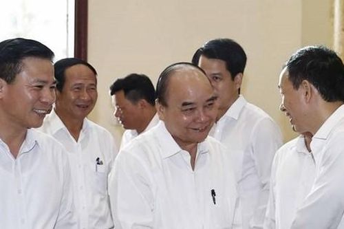 Chủ tịch nước Nguyễn Xuân Phúc làm việc với Ban Thường vụ Tỉnh ủy Thanh Hóa