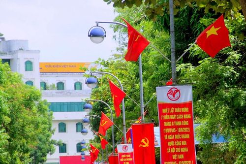 Thành phố Vinh rực rỡ sắc cờ chào mừng Quốc khánh