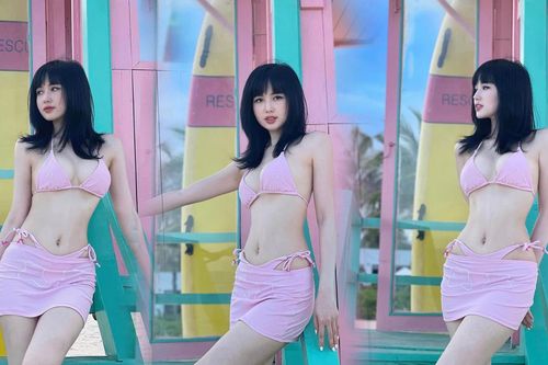 Tâm Tít đam mê 'thả dáng' với bikini cắt xẻ hiểm hóc, dân tình 'xin vía' eo thon của bà mẹ 2 con