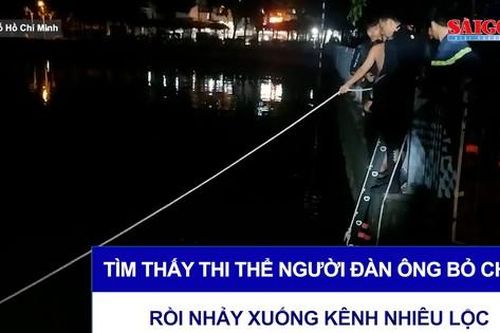 Tìm thấy thi thể người đàn ông bỏ chạy, rồi nhảy xuống kênh Nhiêu Lộc