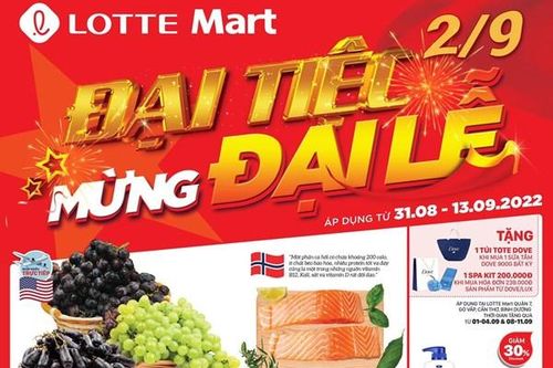 LOTTE Mart khuyến mãi lớn dịp nghỉ lễ 2/9