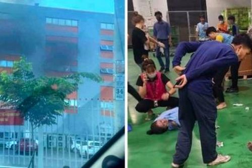 Nổ đường ống tháp xử lý khí trong khu công nghiệp Bắc Ninh, 34 công nhân bị thương