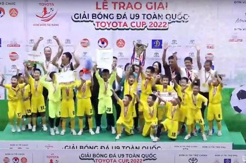 Thắng đậm Thanh Hóa, U9 Sông Lam Nghệ An tiếp tục vô địch Quốc gia