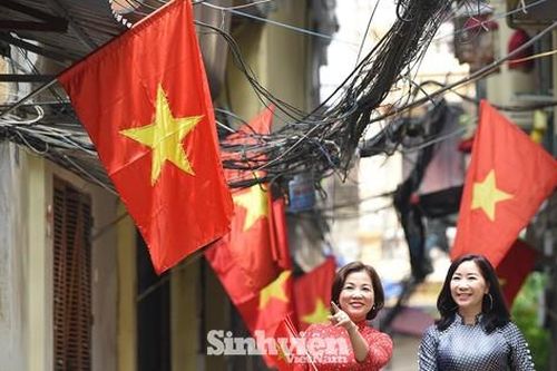 Hà Nội rực bóng cờ hoa mừng Quốc khánh 2/9