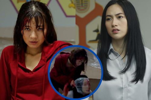 Lộ cảnh Oanh Kiều bóp cổ Phương Anh Đào trong phim mới