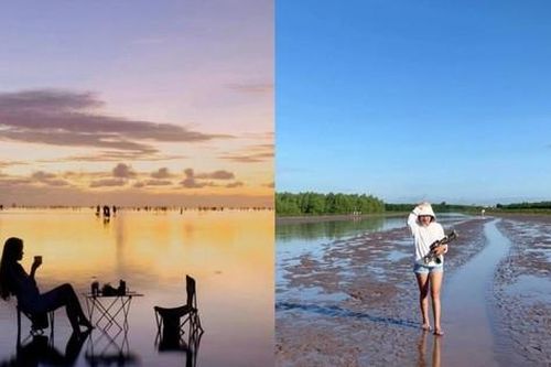 Háo hức tới 'bãi biển vô cực' ở Thái Bình để check-in, nhiều bạn trẻ ra về trong thất vọng