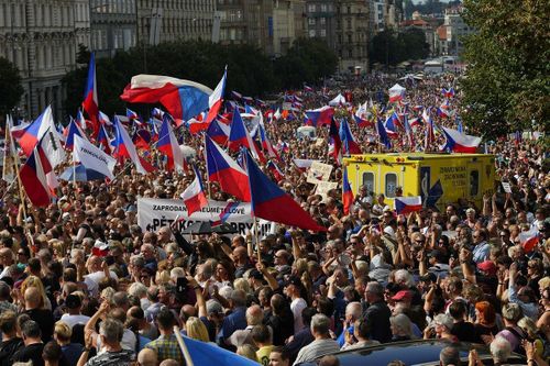 70.000 người CH Czech xuống đường phản đối chính phủ