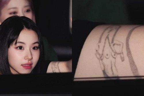 Hình xăm mới gây tranh cãi của Chaeyoung (TWICE)