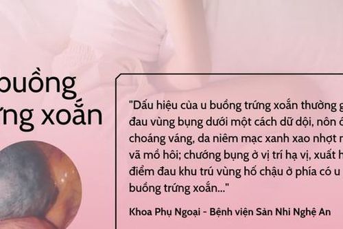 U buồng trứng xoắn 3 vòng tím đen khiến người phụ nữ đau bụng quằn quại