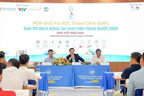 20 trường đại học tham gia Giải vô địch bóng đá sinh viên toàn quốc khu vực phía nam