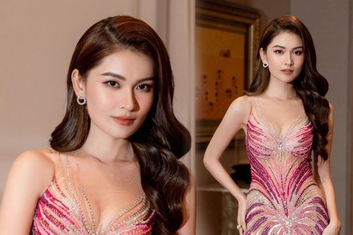 Á hậu Thùy Dung đẹp cạn nước chấm với váy xẻ đùi: Sắc vóc keo lỳ thế này nên thi Miss Grand VN