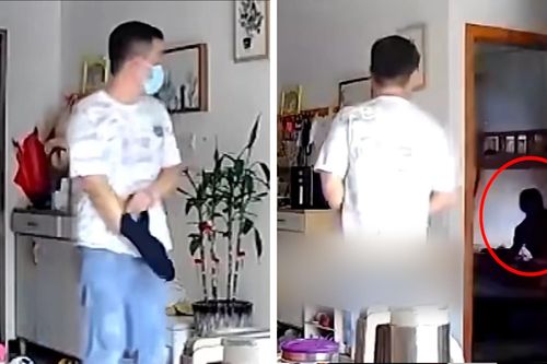 Kẻ trộm bình thản rời đi khi thấy chủ nhà