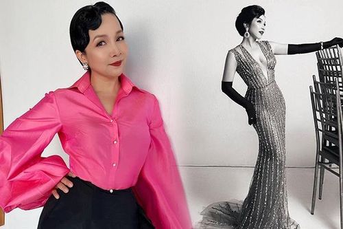 Diva Mỹ Linh mặc váy xẻ sâu tuổi 47, gợi cảm mà tinh tế, 'bỏ xa' con gái Mỹ Anh