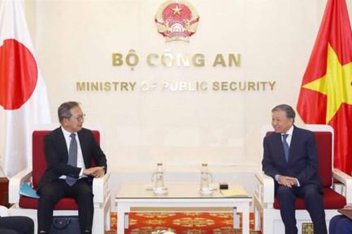 Bộ trưởng Tô Lâm tiếp Đại sứ Nhật Bản tại Việt Nam