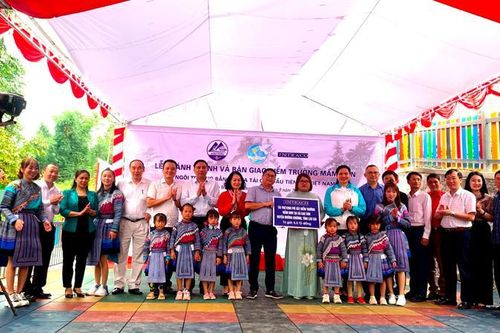 Khánh thành trường mầm non xây dựng từ vật liệu nhựa tái chế đầu tiên ở Lào Cai