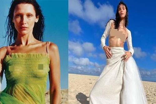 Bella Hadid 'mặc như không' trong bộ ảnh thời trang
