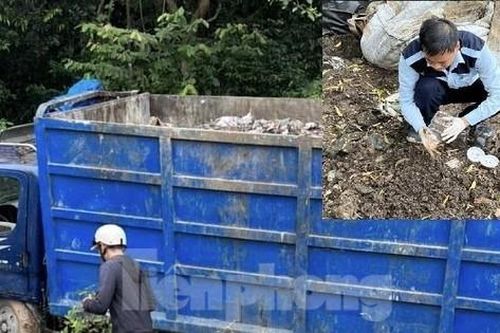 Bình Dương: Phát hiện hai xe tải lén đổ hàng tấn chất thải