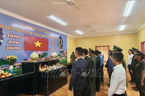 Khánh thành Nhà thờ và lưu giữ hài cốt liệt sĩ quân tình nguyện Việt Nam tại Campuchia