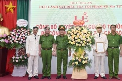 Bổ nhiệm 2 Cục phó Cục Cảnh sát điều tra tội phạm về ma túy