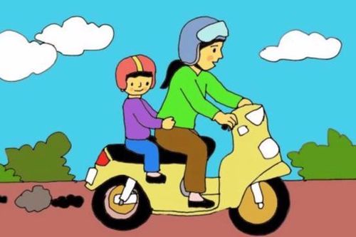 Trẻ con đi học bằng gì?