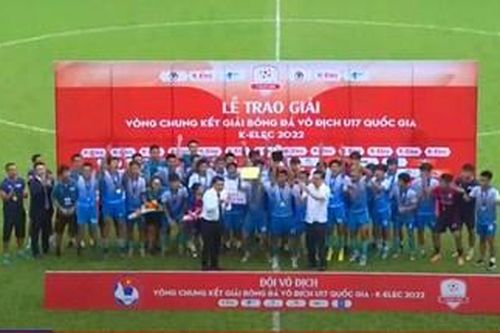 Kết quả giải U17 quốc gia 2022: PVF lần thứ 4 vô địch