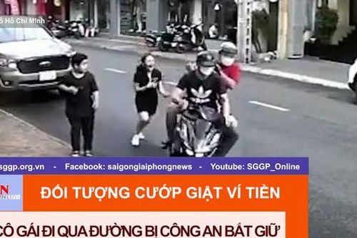 Đối tượng cướp giật ví tiền của cô gái đi qua đường bị công an bắt giữ