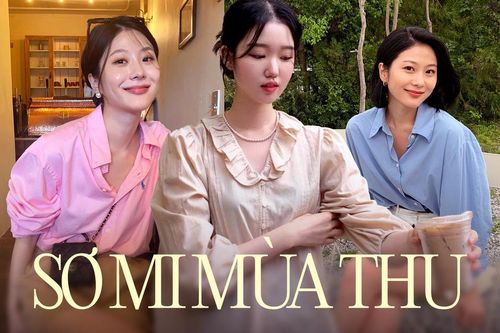 5 kiểu áo sơ mi mùa Thu đang được phụ nữ Hàn diện nhiều nhất