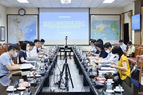 Lấy ý kiến cho dự thảo Báo cáo Chính phủ về tình hình thế giới và công tác đối ngoại của Đảng và Nhà nước năm 2022