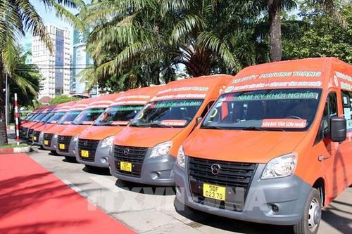 Khai trương tuyến xe buýt kết nối sân bay Tân Sơn Nhất với trung tâm Tp Hồ Chí Minh
