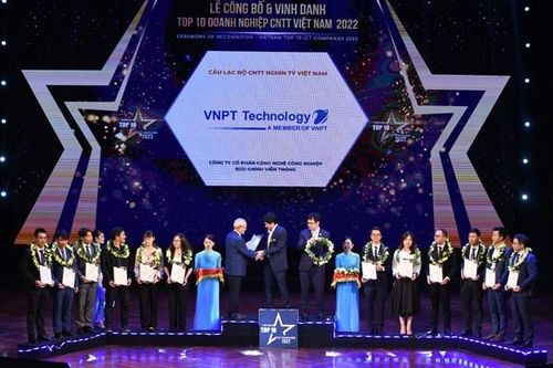 VNPT Technology lọt Top 10 Doanh nghiệp sản xuất, phân phối thiết bị viễn thông, CNTT 2022