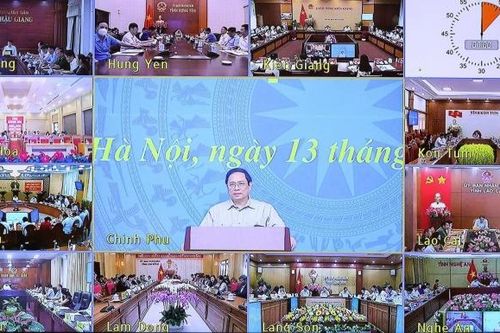Thủ tướng Phạm Minh Chính chủ trì họp trực tuyến toàn quốc phòng, chống dịch COVID-19