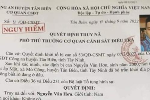 Truy bắt đối tượng trốn truy nã nguy hiểm ở Tây Ninh
