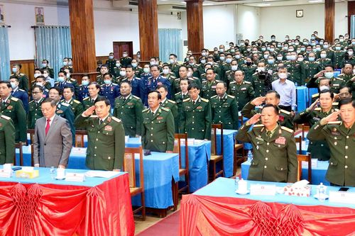 Đại tướng Phan Văn Giang dự Lễ kỷ niệm Năm đoàn kết hữu nghị Lào-Việt Nam