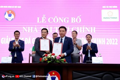 Tập đoàn Hưng Thịnh tài trợ giải bóng đá giao hữu quốc tế 2022