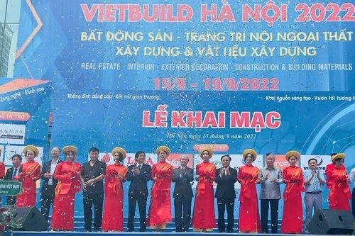 Khai mạc triển lãm quốc tế Vietbuild Hà Nội 2022 lần thứ hai tại Hà Nội