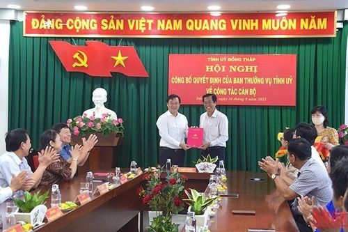 Đồng Tháp: Điều động, bổ nhiệm nhiều cán bộ chủ chốt