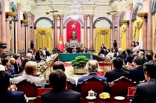 Chủ tịch nước tiếp 50 nhà khoa học quốc tế sang Việt Nam dự hội thảo
