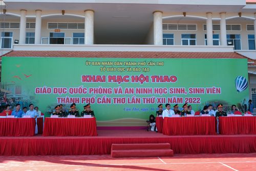 Khai mạc Hội thao Giáo dục quốc phòng và an ninh học sinh, sinh viên TP Cần Thơ