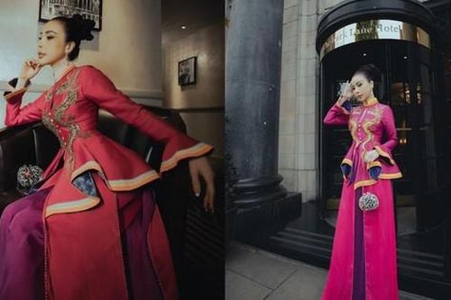 Bất ngờ thấy áo dài Việt Nam xuất hiện rực rỡ tại một show thời trang danh tiếng London