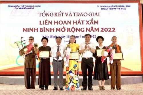 Trao 5 giải A tại Liên hoan hát Xẩm mở rộng năm 2022