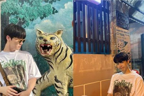 Ahn Jae Hyun đi ăn bánh xèo ven đường, hớp hồn fan với phong cách chuẩn 'con rể Việt'