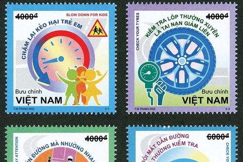 Phát hành bộ tem 'An toàn giao thông đường bộ'
