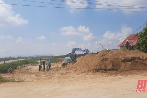 Nông Cống thành lập đoàn kiểm tra các bãi tập kết vật liệu trên tuyến Nghi Sơn - Sao Vàng