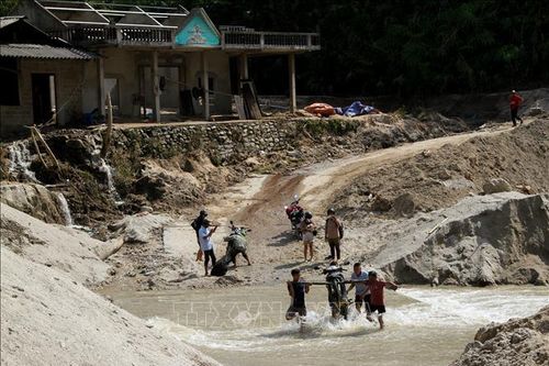 Chung tay khắc phục hậu quả thiên tai nơi tâm lũ Xuân Minh, Hà Giang