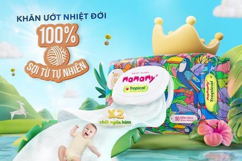 Siêu phẩm khăn ướt 100% sợi từ tự nhiên đặc trưng vùng nhiệt đới