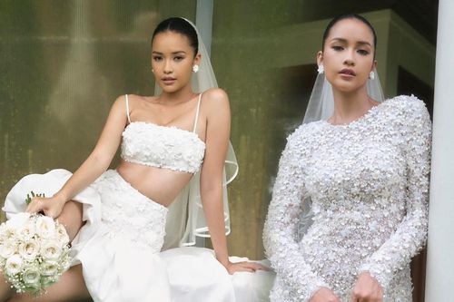 Ngọc Châu ngọt ngào gây thương nhớ với váy cưới, cả showbiz Việt rầm rộ: Tuyển chồng ngay thôi chị ơi